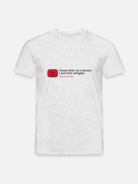 Dieses Motiv ist in deinem Land nicht verfügbar - Männer T-Shirt - Grau meliert