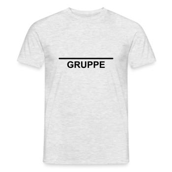 Team Gruppe Vorlage zum selbst gestalten - Männer T-Shirt - Grau meliert - Vorne - AI Model Male 178 dark (178cm)