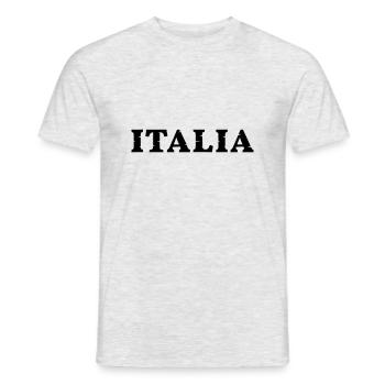 Italia - Men's T-Shirt - heather grey - Front - AI Model Male 178 dark (178cm)