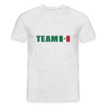 Support Team Mexico - Men's T-Shirt - heather grey - Front - AI Model Male 178 dark (178cm)