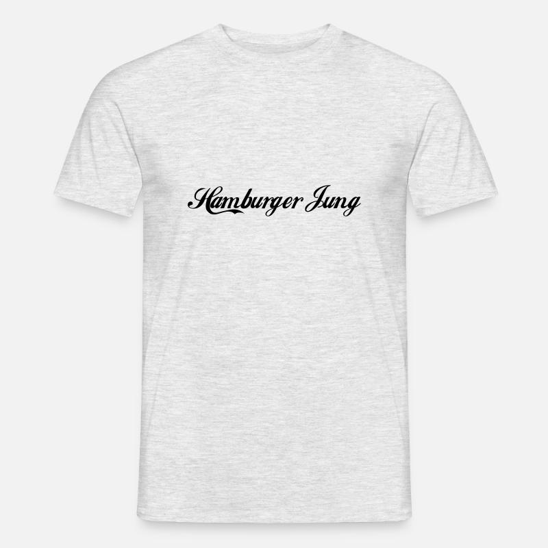 hamburger jung - Männer T-Shirt - Grau meliert