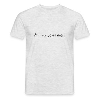 Euler's identity - Men's T-Shirt - heather grey - Front - AI Model Male 178 dark (178cm)