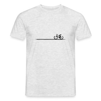 Vélo Cool Art Cyclisme - T-shirt homme - gris chiné - Devant - AI Model Male 178 dark (178cm)