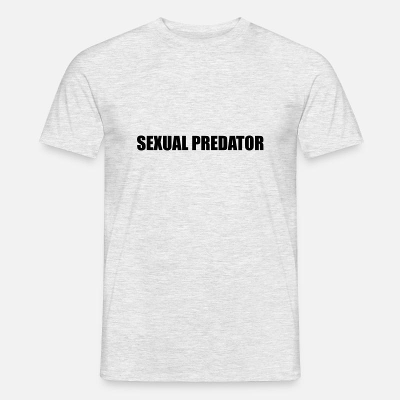 Sexual Predator - Männer T-Shirt - Grau meliert