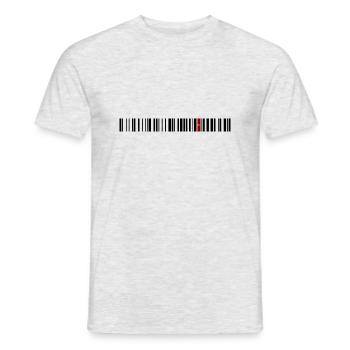 Bing oil - Men's T-Shirt - heather grey - Front - AI Model Male 178 dark (178cm)