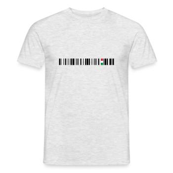 Italia - Men's T-Shirt - heather grey - Front - AI Model Male 178 dark (178cm)