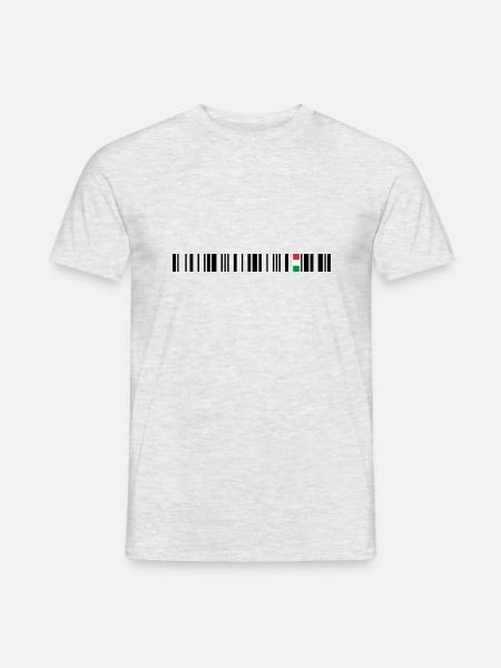 Italia - Männer T-Shirt - Grau meliert
