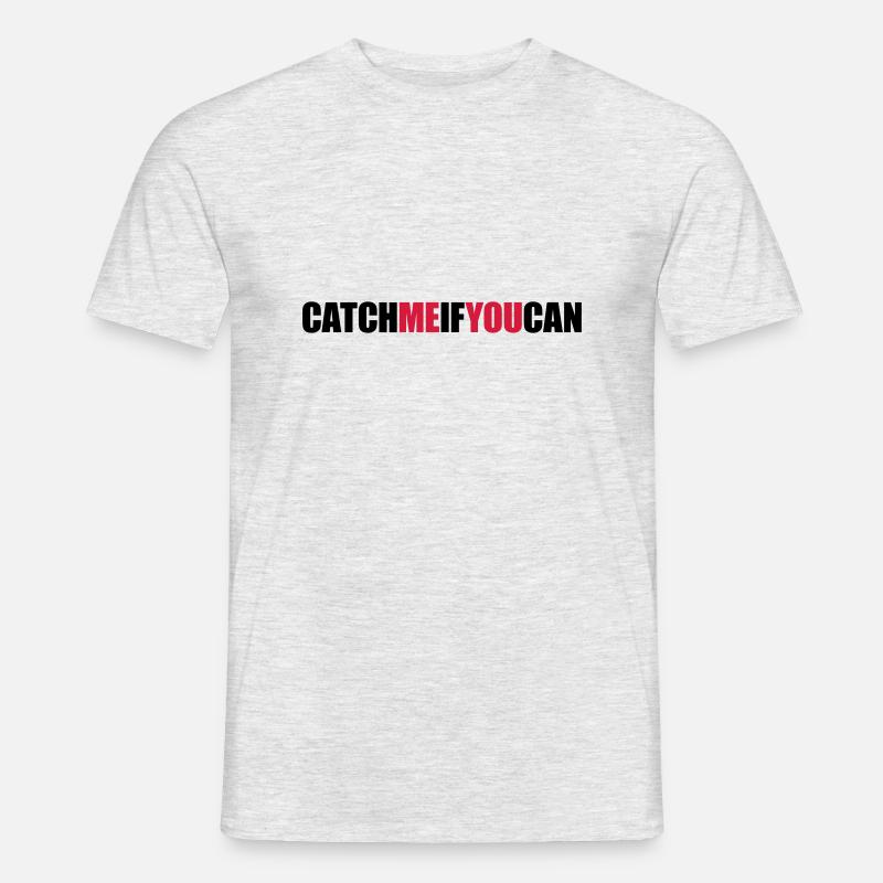 Schnell Catch Me - Männer T-Shirt - Grau meliert