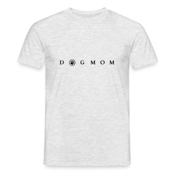 Dog mom - Die Hunde Mama ist stolz - Männer T-Shirt - Grau meliert - Vorne - AI Model Male 178 dark (178cm)
