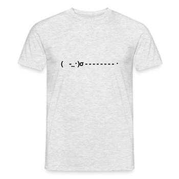 Pew pew! - Männer T-Shirt - Grau meliert - Vorne - AI Model Male 178 dark (178cm)