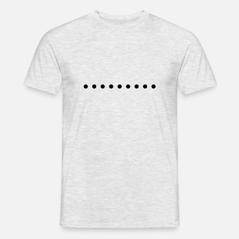 punkte - Männer T-Shirt - Grau meliert