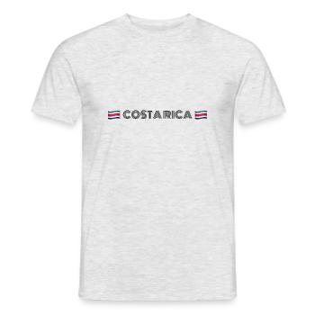 COSTA RICA - Männer T-Shirt - Grau meliert - Vorne - AI Model Male 178 dark (178cm)