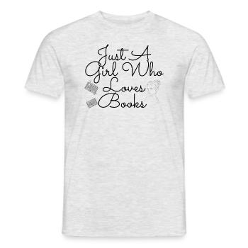 Livre - T-shirt homme - gris chiné - Devant - AI Model Male 178 dark (178cm)