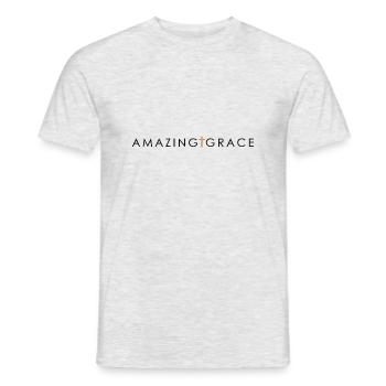 AMAZING GRACE - Männer T-Shirt - Grau meliert - Vorne - AI Model Male 178 dark (178cm)
