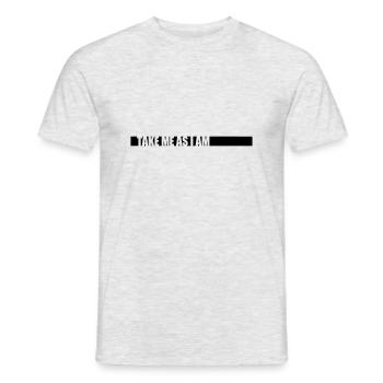 Logo Take me - Men's T-Shirt - heather grey - Front - AI Model Male 178 dark (178cm)