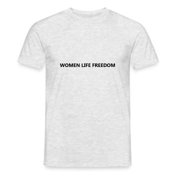 Iran Revolution | Women. Life. Freedom - Männer T-Shirt - Grau meliert - Vorne - AI Model Male 178 dark (178cm)