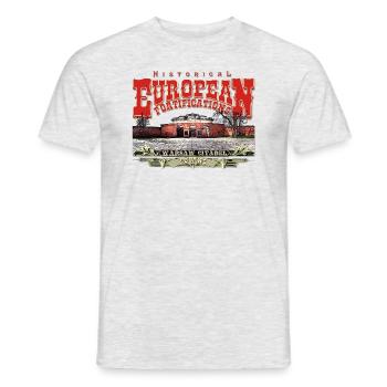 Warschauer Zitadelle - Europäische Festungen - Männer T-Shirt - Grau meliert - Vorne - AI Model Male 178 dark (178cm)