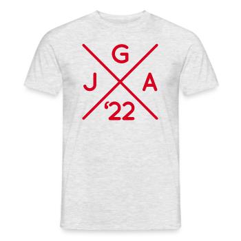 JGA Junggesellenabschied 2022 Hochzeit Bräutigam - Männer T-Shirt - Grau meliert - Vorne - AI Model Male 178 dark (178cm)