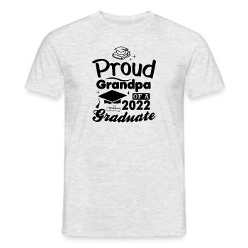 Stolzer Großvater eines lustigen Abschlusshemdes 2022 - Männer T-Shirt - Grau meliert - Vorne - AI Model Male 178 dark (178cm)