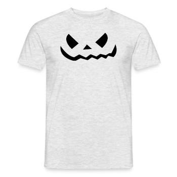 Halloween Pumpkin Costume - Men's T-Shirt - heather grey - Front - AI Model Male 178 dark (178cm)