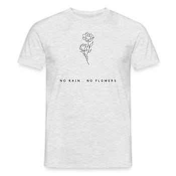 No Rain - No Flowers - Männer T-Shirt - Grau meliert - Vorne - AI Model Male 178 dark (178cm)