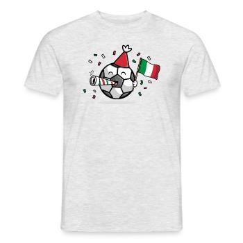 Fan de football Italie - T-shirt homme - gris chiné - Devant - AI Model Male 178 dark (178cm)