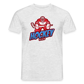 hockey dad - Männer T-Shirt - Grau meliert - Vorne - AI Model Male 178 dark (178cm)