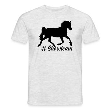 welsh A Showteam - Männer T-Shirt - Grau meliert - Vorne - AI Model Male 178 dark (178cm)