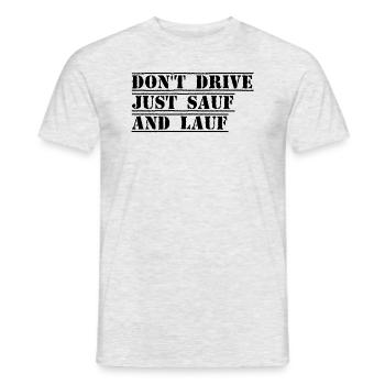 DON T DRIVE2 - Männer T-Shirt - Grau meliert - Vorne - AI Model Male 178 dark (178cm)