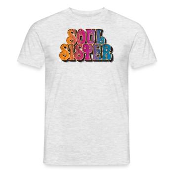 Âme sœur - T-shirt homme - gris chiné - Devant - AI Model Male 178 dark (178cm)