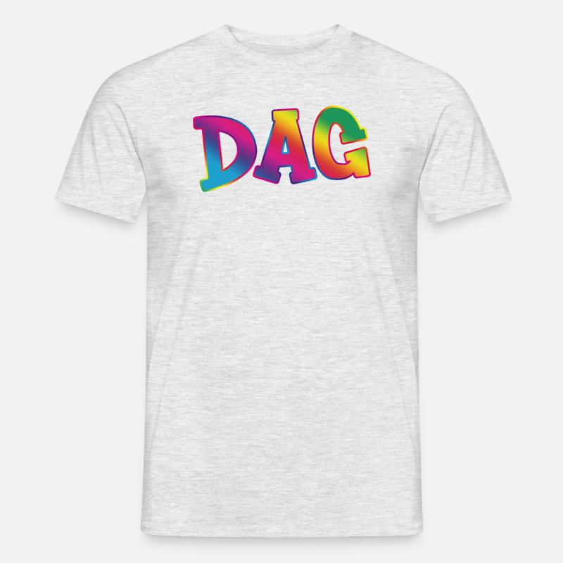 Dag - Männer T-Shirt - Grau meliert