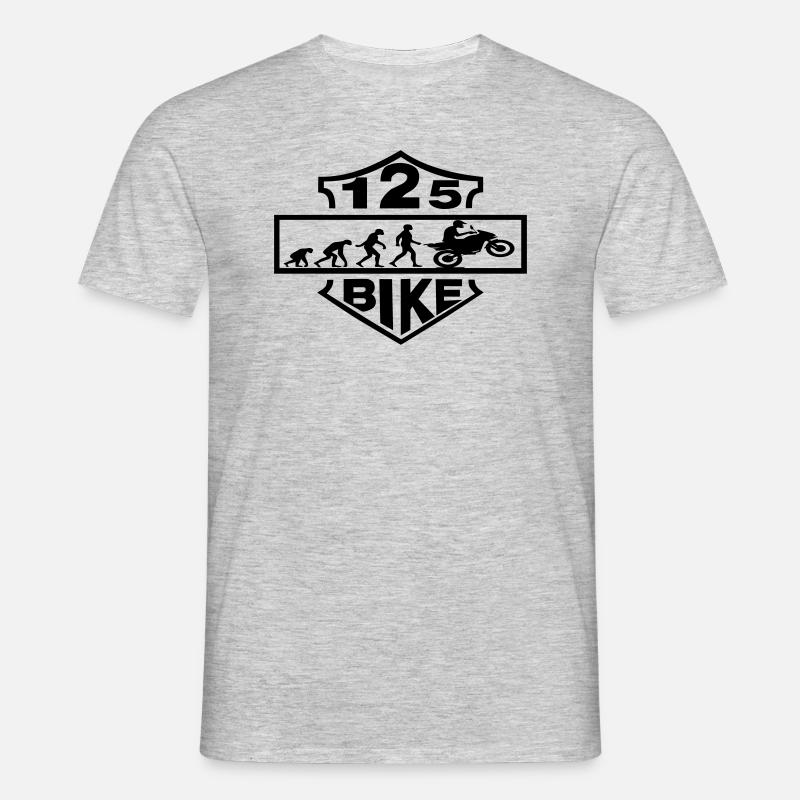 Motor Emblem Evolution 125 - Männer T-Shirt - Grau meliert