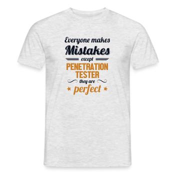 Penetration Tester are Perfect Penetration Tester - Männer T-Shirt - Grau meliert - Vorne - AI Model Male 178 dark (178cm)