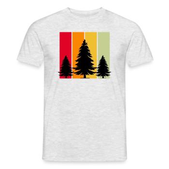 Camping Zelten Natur Freiheit Urlaub Ferien - Männer T-Shirt - Grau meliert - Vorne - AI Model Male 178 dark (178cm)