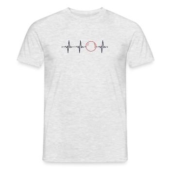 Contact Juggling Heartbeat Jonglage Jongleur - Männer T-Shirt - Grau meliert - Vorne - AI Model Male 178 dark (178cm)