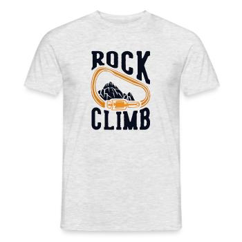 Rock Climb Escalade sportive Escalade de vitesse - T-shirt homme - gris chiné - Devant - AI Model Male 178 dark (178cm)