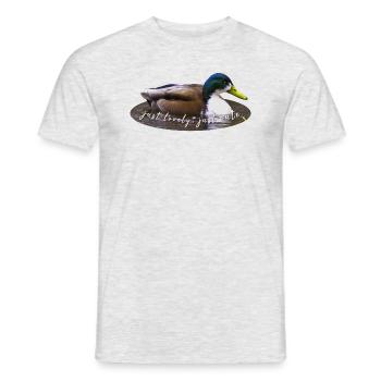 juste charmant juste mignon - T-shirt homme - gris chiné - Devant - AI Model Male 178 dark (178cm)