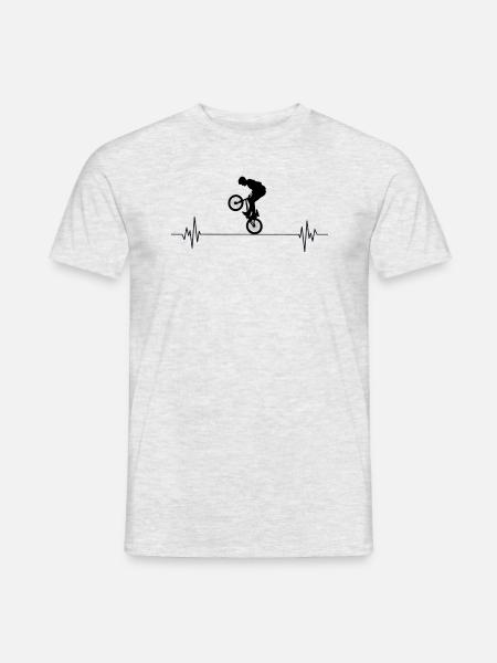 Battement de cœur BMX - T-shirt homme - gris chiné