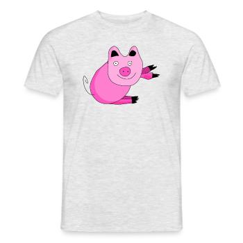 krolik 10 - T-shirt homme - gris chiné - Devant - AI Model Male 178 dark (178cm)