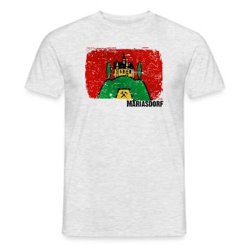 the market town of Mariasdorf in southern Burgenland - Men's T-Shirt - heather grey - Front - AI Model Male 178 dark (178cm)