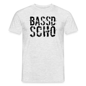 Bassd Scho - Männer T-Shirt - Grau meliert - Vorne - AI Model Male 178 dark (178cm)