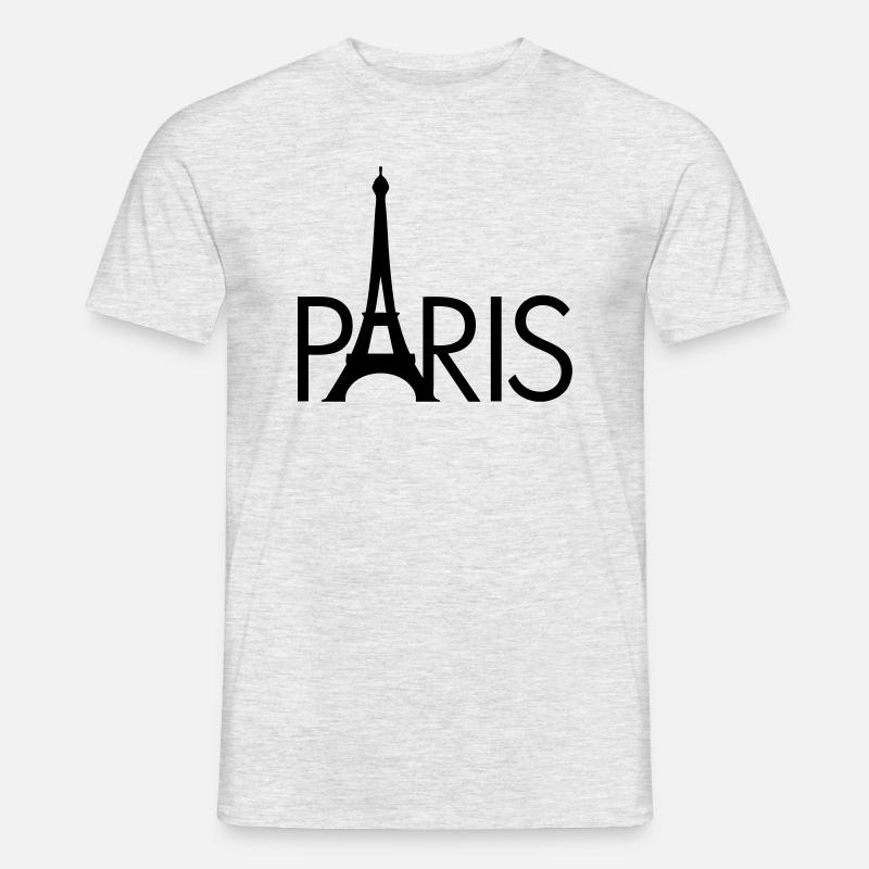 Paris Le Eiffel - Männer T-Shirt - Grau meliert