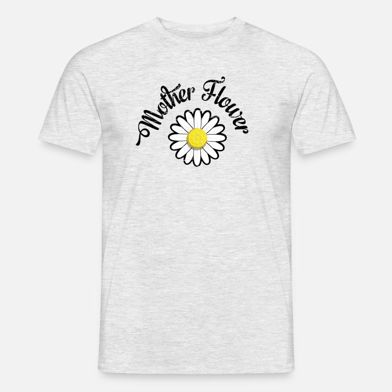 Mutterblume - Mutter Natur - Männer T-Shirt - Grau meliert