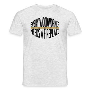 birthday present humor green peace - Men's T-Shirt - heather grey - Front - AI Model Male 178 dark (178cm)