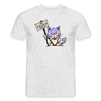 Moi , je ne suis pas pressé ! - T-shirt homme - gris chiné - Devant - AI Model Male 178 dark (178cm)