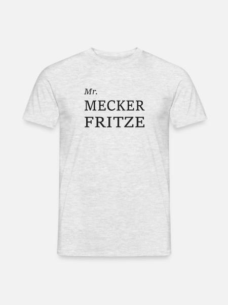 Meckerfritze - Männer T-Shirt - Grau meliert