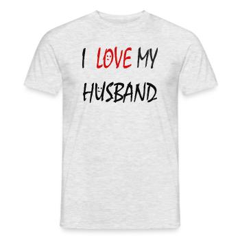 J’aime mon mari - T-shirt homme - gris chiné - Devant - AI Model Male 178 dark (178cm)