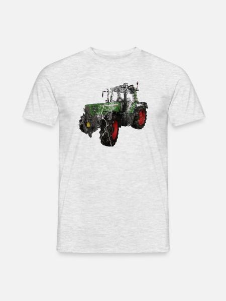 Traktor Favorit Retro Vintage Desing - Männer T-Shirt - Grau meliert