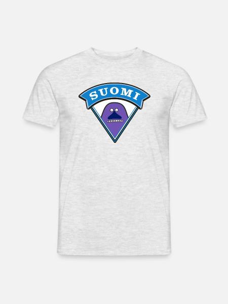 "Suomi" - Men's T-Shirt - heather grey