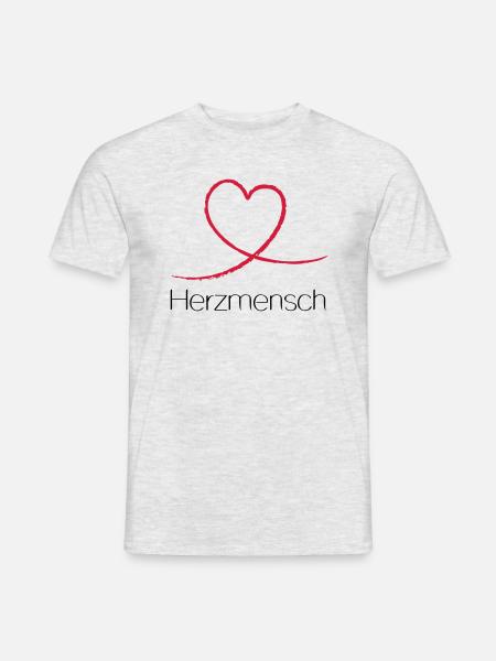 heart man - Men's T-Shirt - heather grey